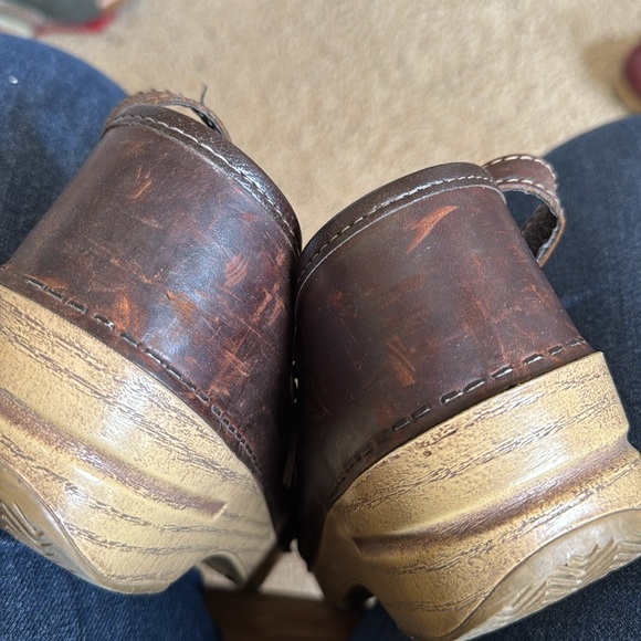 Brown Dansko Marcelle Mary Janes Clogs Straps Buckles size 37 - Picture 5 of 7